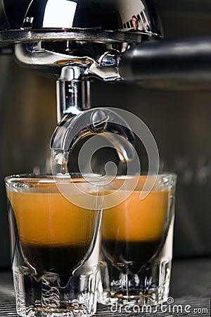 Shots Espresso on Stock Photo  Two Shots Of Espresso  Image  14057440