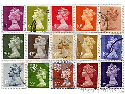 uk stamps impression
