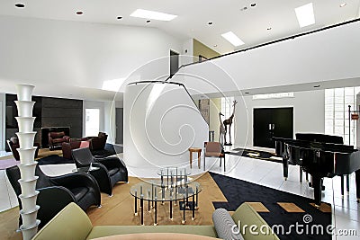 Ultra Modern Living Room on Ultra Modern Living Room Stock Photos   Image  12662383
