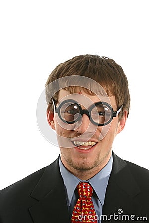 thick glasses. MAN WITH THICK GLASSES IN
