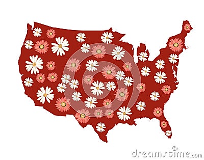 Flowers  on Usa Flowers Map