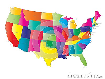 Usa Map Vector