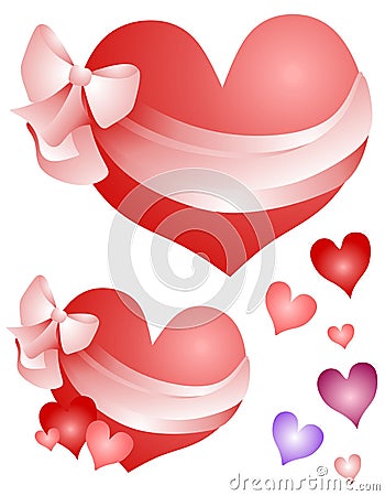 valentine hearts clip art. VALENTINE HEARTS WRAPPED IN