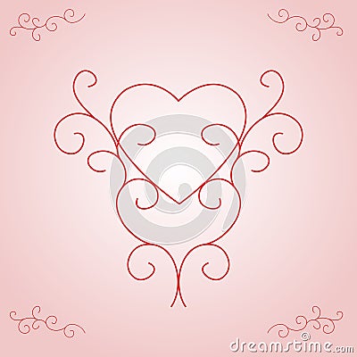 heart outline red. VALENTINE#39;S HEART OUTLINE