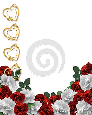 pictures of hearts and roses. HEARTS AND ROSES BORDER