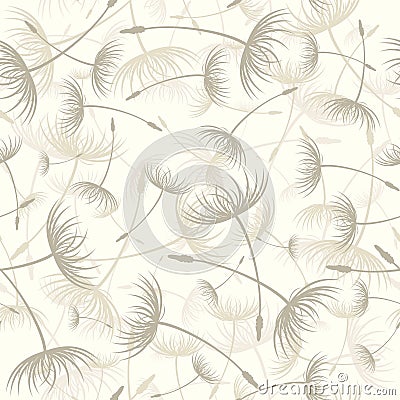 Dandelion Vector Free on Vector  Elegant Seamless Dandelion Pattern Royalty Free Stock Images