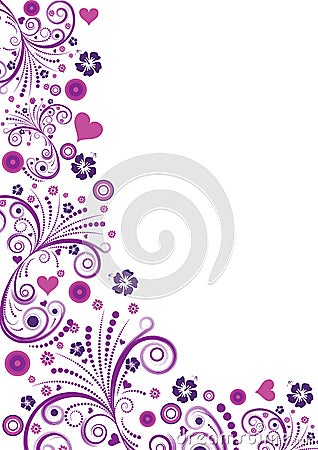 Free Flyer Vector on Vector Floral Border Design Royalty Free Stock Images   Image  3355529