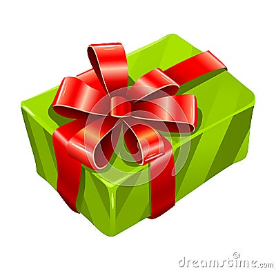 free gift box vector. VECTOR GREE GIFT BOX ISOLATED