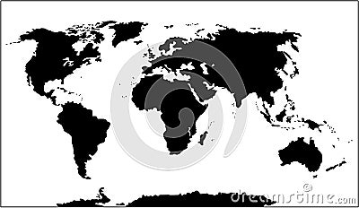 World Map Black