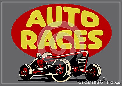 Vintage Stock  Auto Racing on Stock Photography  Vintage Auto Races Poster  Image  16249982