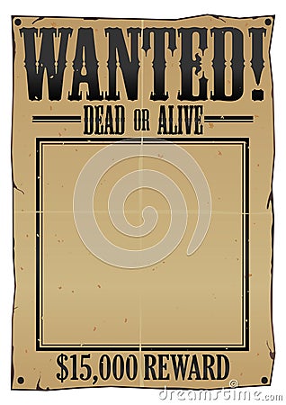 Free Vector  on Wanted Dead Or Alive Poster With Torn Edges  Available In Vector Eps