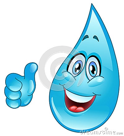 water drop cartoon. water drop from cliparts