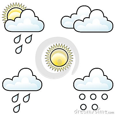 weather forecast icons. WEATHER FORECAST ICONS (click