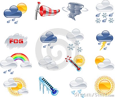 weather forecast icons. WEATHER FORECAST ICONS (click