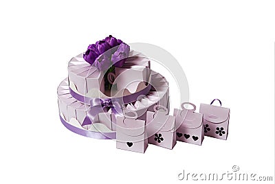 Wedding Gift Boxes on Home   Royalty Free Stock Image  Wedding Cake Made Of Gift Boxes