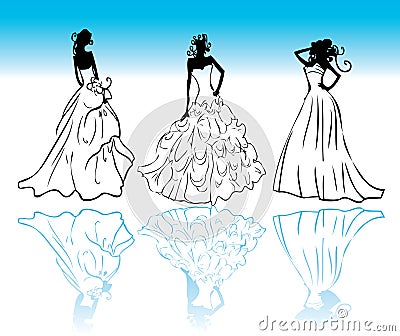 Dress Model Free on Home   Stock Images  Wedding Dress Icons Vector