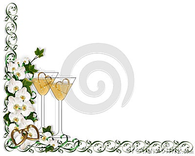 Free Border Templates on Stock Illustration  Wedding Invitation Border Template  Image  5169465