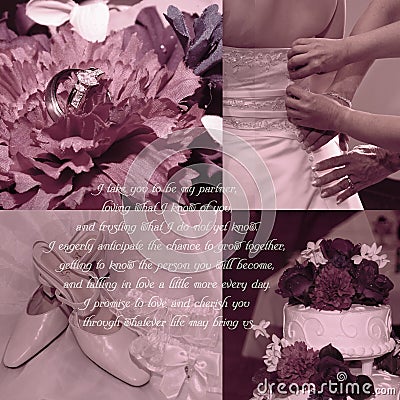 Nature Wedding Vows on Wedding Vows Background  Click Image To Zoom