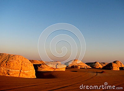 White Desert In Egypt Stock Photos