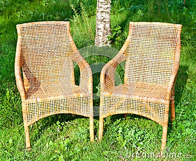 Comfortable Chairs on Wicker Comfortable Chair Royalty Free Stock Photo   Image  21607835