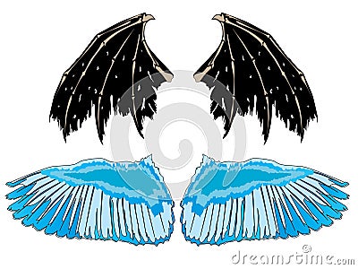 Demonic Angel Tattoos on Home   Stock Photography  Wings Angel Demon