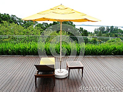 Patio Furniture Wood on Royalty Free Stock Photography  Wood Patio And Outdoor Furniture