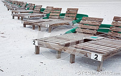 Lounge Chairs on Home   Stock Images  Wooden Beach Lounge Chairs