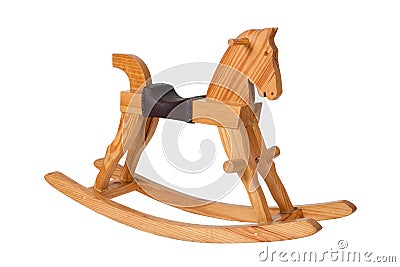 Wood Chairs on Wooden Rocking Horse Chair Children Royalty Free Stock Photos   Image