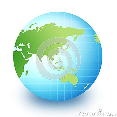 world globe australia. WORLD GLOBE - ASIA AND