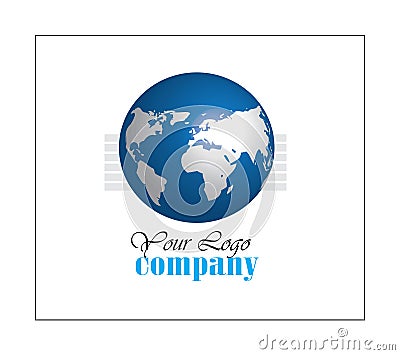 Logo Design Globe on Stock Photo  World Globe Logo  Image  15478540
