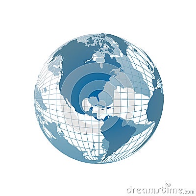 Royalty Free Stock Photography: World map, 3D globe