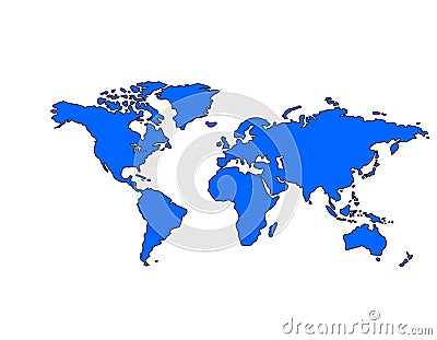 world map continents and countries. WORLD MAP (BLUE) (click image