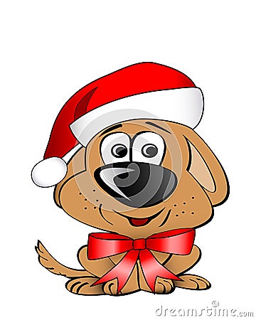 Cute Puppies Pictures To Color. a cute puppy in christmas