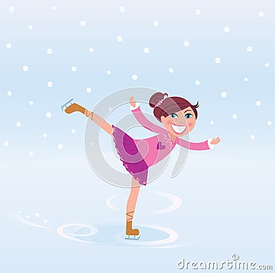  Skating Clothing  Girls on Photography  Young Girl Training Ice Figure Skating  Image  16434202