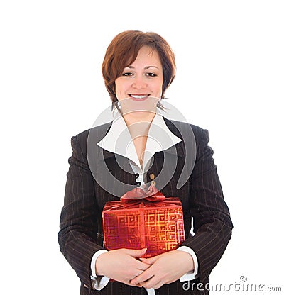 Gifts Young Women on Young Smiling Woman With Gift Rbv Dreamstime Com Id 4248115 Level 2
