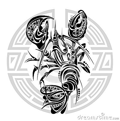 picture of cancer zodiac sign. Editorial Image: Zodiac signs