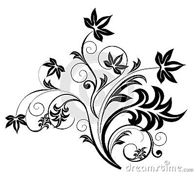 Vector line drawing flower pattern | Download free Vector