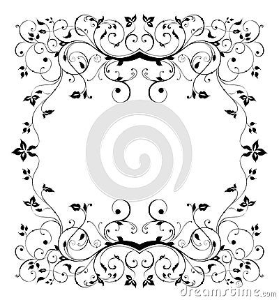 Flower Black A White Pattern Gl Stock Images Free Downloads