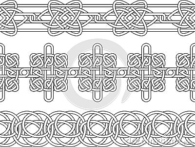 How to Draw Celtic Knots 7 - Border Triskele Durrow - 1/2 - YouTube