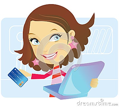 girl ready to shop online thumb10079598 Is it too late? Setting goals for 2012
