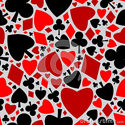 Playing card symbols seamless pattern. | Stock Vector &#169; Leonardi