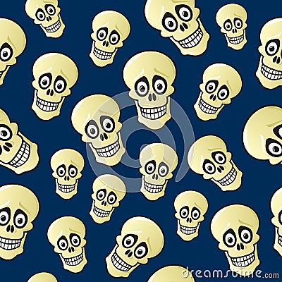 Clipart Seamless Pirate Skull And Cross Bones Background Pattern
