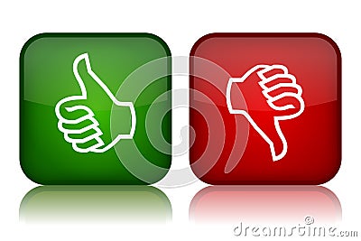 Thumbs Up Down Stock Image - Image: 20298771