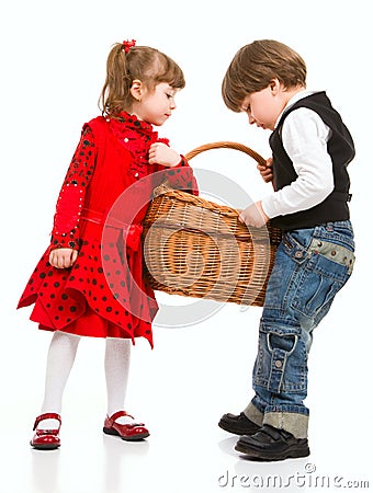 **~~ ~~** two-beautiful-children-with-basket-thumb8977110.jpg